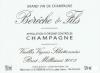 Bereche et Fils Brut Reserve Champagne Millesime, 2005