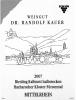 Kauer Riesling Barcharacher Kloster Kabinett Habtrocken 2007